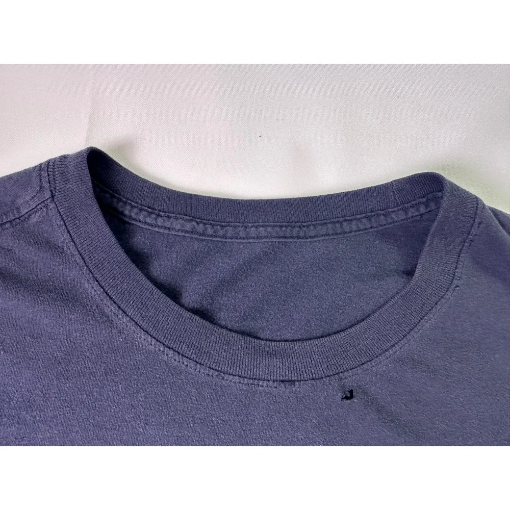 Nike Sportswear Swoosh Graphic T-Shirt Navy Blue Essential Athletic Gym Mens‎ XL